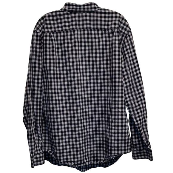 Merona Gingham Plaid Long Sleeve Button Down Shirt Size XL - Picture 2 of 6